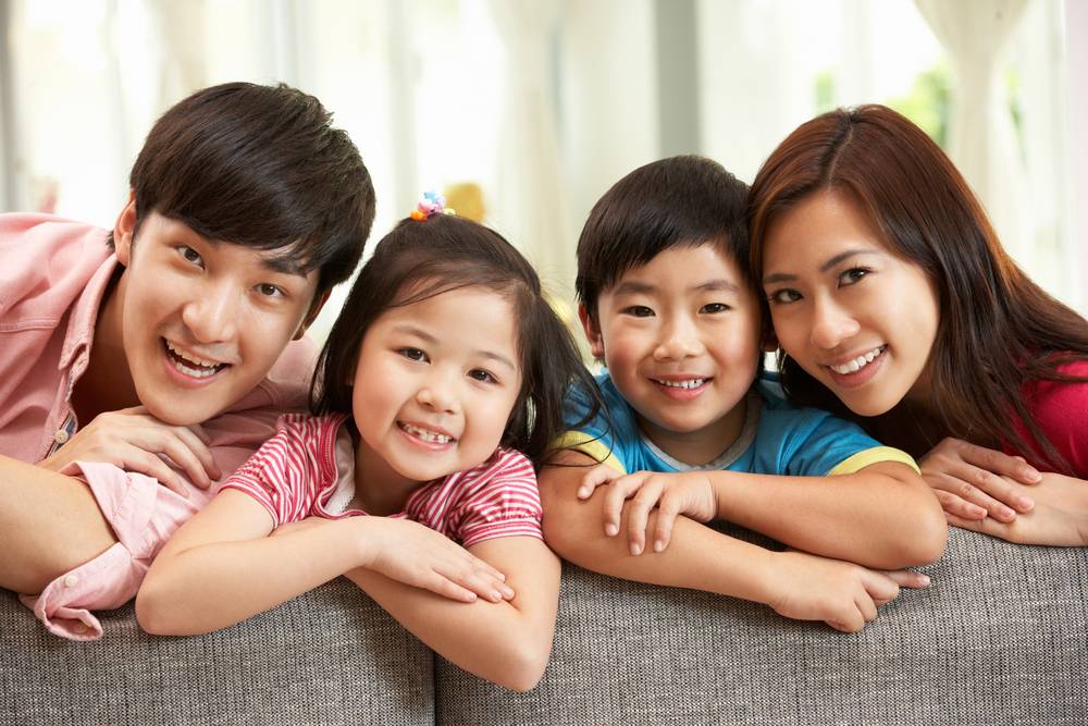 Happy family after remediation