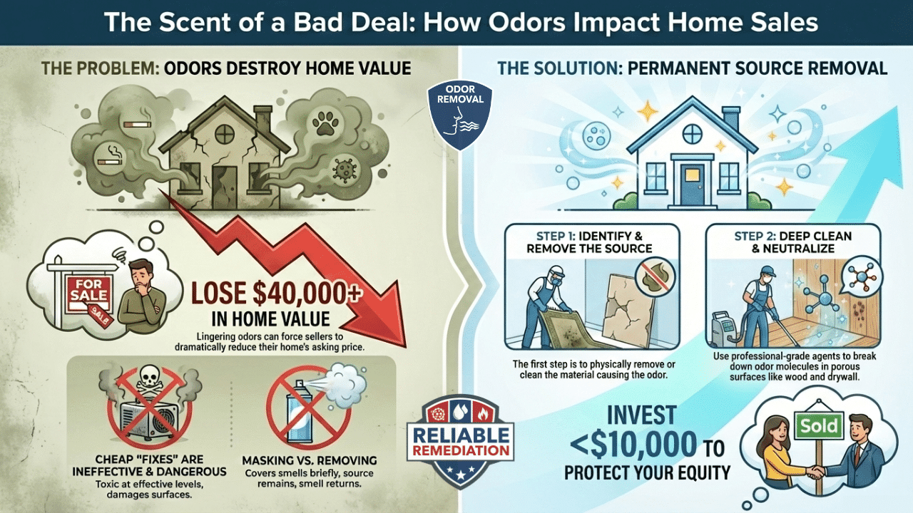 Real Estate Odor Elimination Infographic