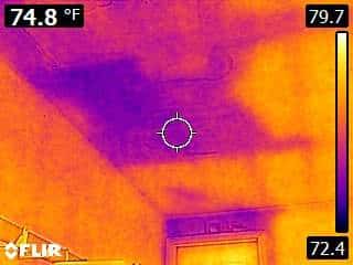 Water damage throughout a Griswold home after an overnight toilet overflow